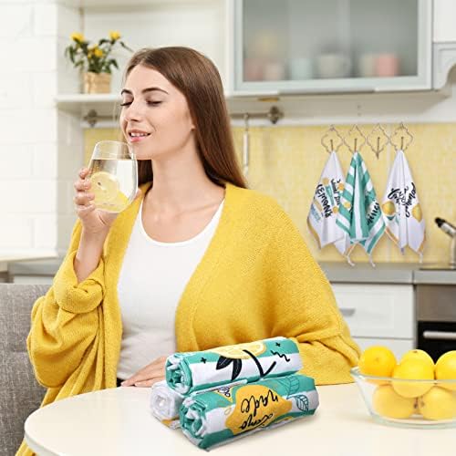 Redbaker 6 Pcs Lemon Kitchen Towels - Image 4