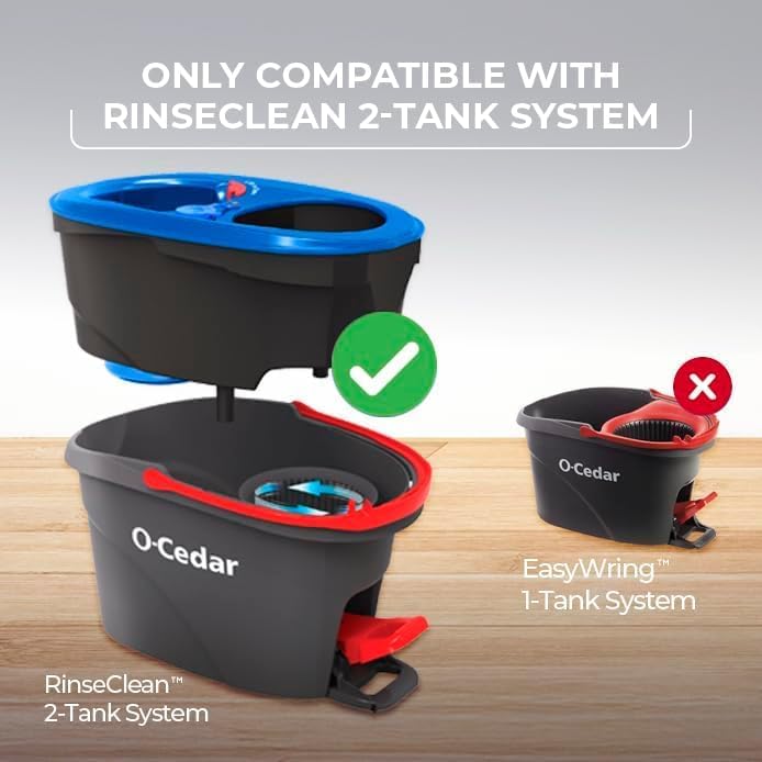 O-Cedar Genuine RinseClean Deep Clean Spin Mop Head Replacement | Machine - Image 3