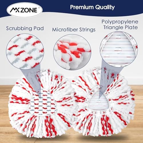 Spin Mop Replacement Heads for O-Cedar EasyWring 1-Tank, Microfiber 3-Pack - Image 6