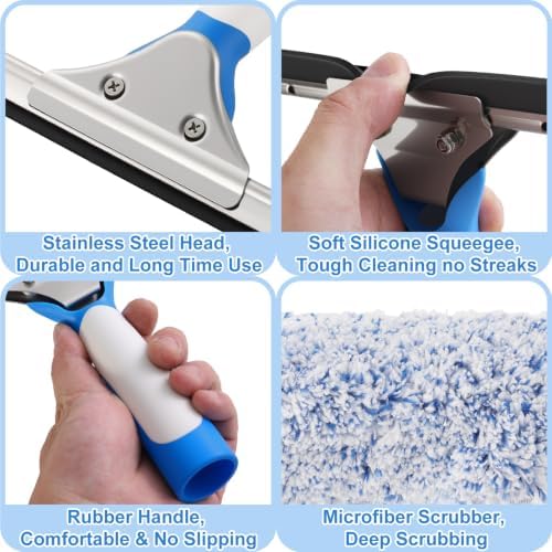 Mitclear 10 Feet Long Squeegee Window Cleaner Tool - Image 4