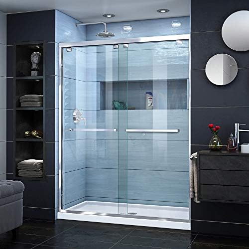 DreamLine Encore 56-60 in. W x 76 in. H Semi-Frameless Bypass Shower Door in by DreamLine