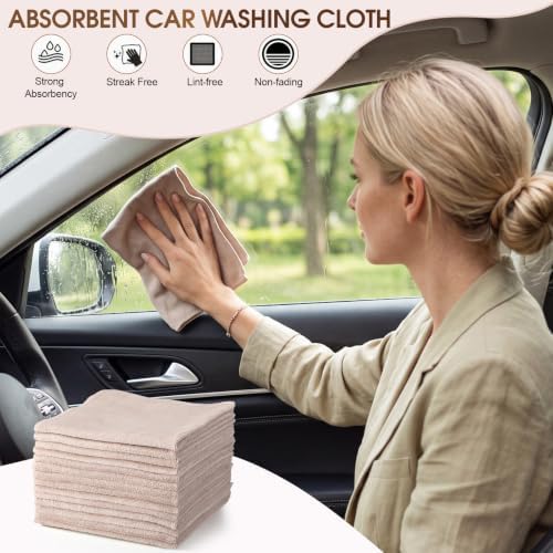 Nuenen Car Microfiber Clean Cloths, 16 x 16 Inch - Image 2