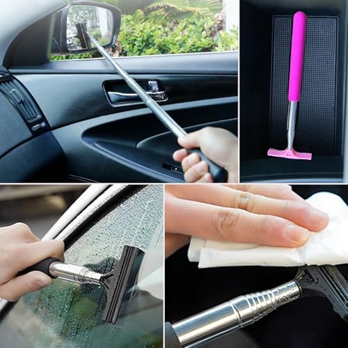 2 Pack Side Mirror Squeegee, Portable Car Cleaning Tool Car Rearview Mirror - Image 7