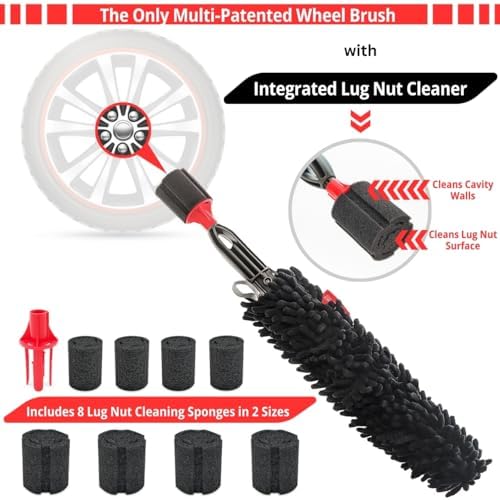 Woollywormit Wheel Cleaning Brush Car Detailing Kit - Image 2