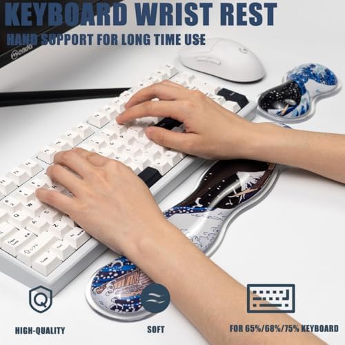 Gel Keyboard and Mouse Wrist Rest Set, Wrist Pad - Image 4