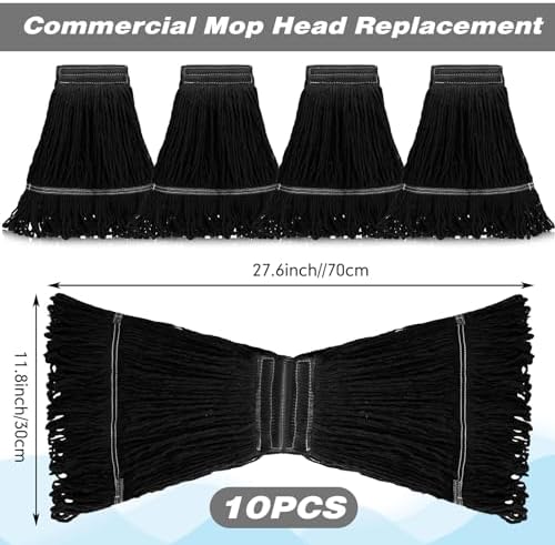 Nuogo 10 Pcs Commercial Mop Head Replacement, 27.6 Inch - Image 2