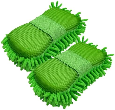2 PCS Microfiber Car Wash Sponge, Scratch-Free Vehicle Washing Mitt by Unknown