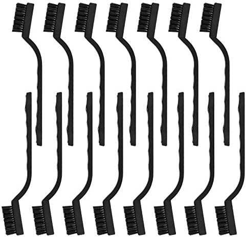 Topbuti 15 Pcs Mini Nylon Wire Brush Set by Topbuti