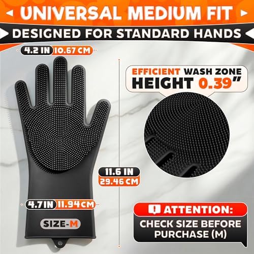 ALPENKOK Silicone Dishwashing Gloves - Image 2