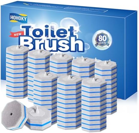 Hohoky 80Pcs Toilet Brush Refills by Home