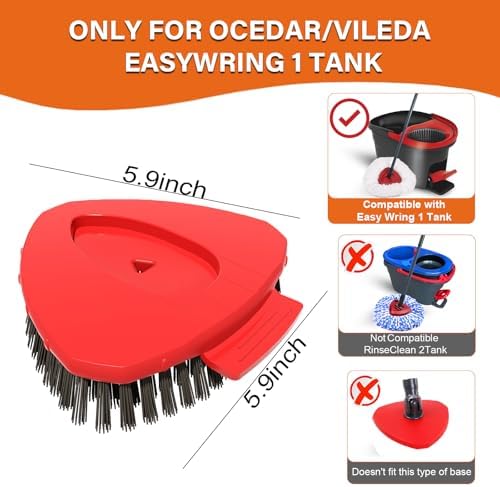 Spin Mop Replace Scrub Brush Head Compatible - Image 2