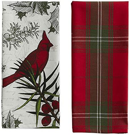 DII Christmas Kitchen Towel Set, Floral Tea Towels - Image 3