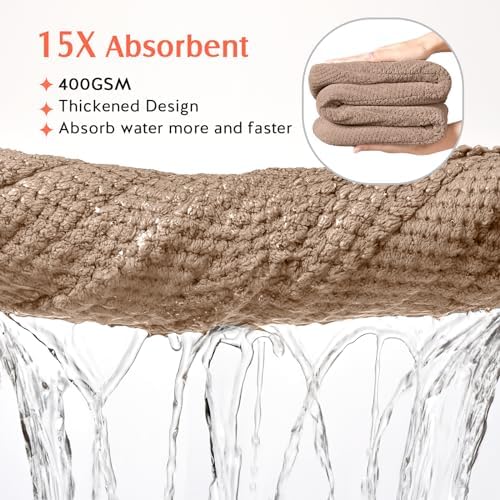 YFONG 2 Pack Large Microfiber Hair Towel Wrap - Image 2