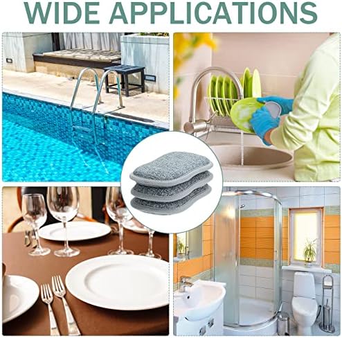 24 Pcs Reusable Scrub Sponges, Microfiber Washing Dish Scrubber - Image 7