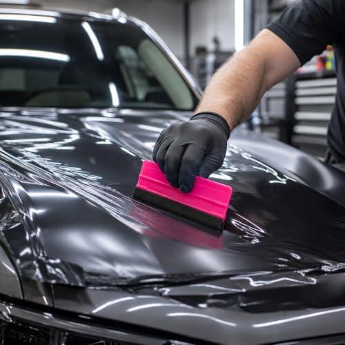 Suede Felt Squeegee w/Ruler, Car Film Smoothing Tool - Image 6