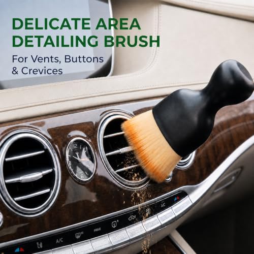4-Piece Car Detailing Brush Set, Soft Bristle Interior Cleaner Brushes - Image 3