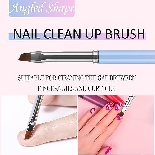 3Pcs Nail Art Clean Up Brushes, - Image 4