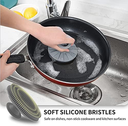 Silicone Dish Scrubber, Non-Scratch Scrub Spong - Image 3