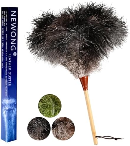 16 in Ostrich Feather Duster, Bamboo Handle by NEWONG