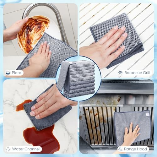 Forggon Non Scratch Wire Dishcloth, New Upgrade 2-Layer, 9.05"X10.6" - Image 4