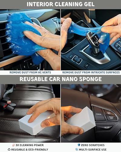 oesee 18Pcs Professional Car Interior Detailing Kit All-in-One Cleaning Tools - Image 5