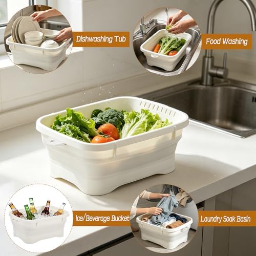3 Pack Ice Buckets for Parties, Foldable Beverage Tub, Collapsible Ice Bucket - Image 4