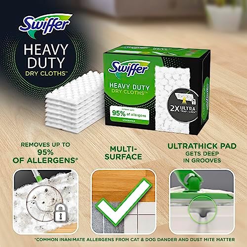 Swiffer Sweeper Heavy Duty Dry Multi-Surface Cloth Refills - Image 2