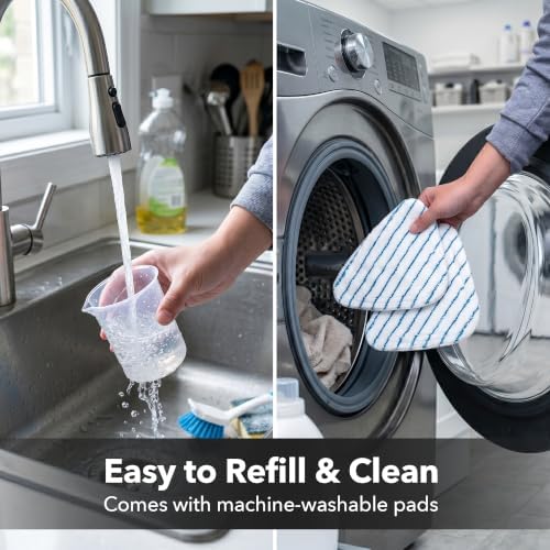 OVENTE Electric Steam Mop Cleaner, 350ml Water Tank - Image 4