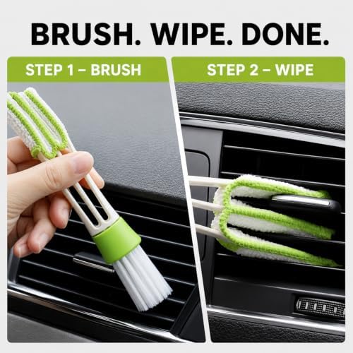 3PCS Mini Duster for Car Air Vent, Double Head for Vent Dashboard Gap - Image 5