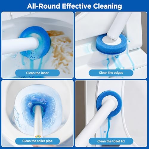Toilet Wand Refills，Toilet Brush Replacement, Hygienic and Easy to Use - Image 4