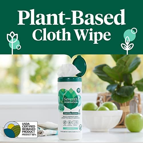 Seventh Generation Multi-Surface Wipes, Garden Mint scent, 70 ct - Image 6