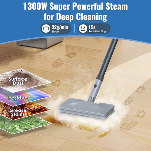 FEPPO Steam Mop & Detachable Handheld Steam Cleaner - Image 4