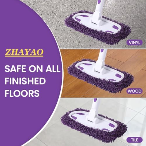 Sweeper Mop System with 3 Reusable Microfiber Mop Pads - Image 4