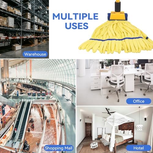 Heavy Duty Commercial Mop Head Replacement Microfiber Tube Mop Heads - Image 7