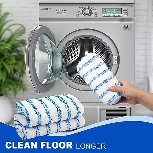 2-Pack Reusable Microfiber mop Pads, Compatible - Image 4