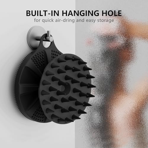 2 in 1 Shower Brush, BEAUTAIL Silicone Body Scrubber & Scalp Massager - Image 7