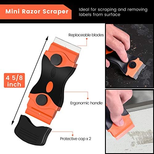 DEKEones Razor Blade Scraper, Registration Sticker, Grease from Windshield - Image 4