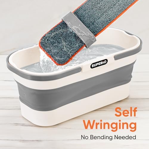 Superio Fold N' Go 10L Collapsible Mop Bucket - Image 5