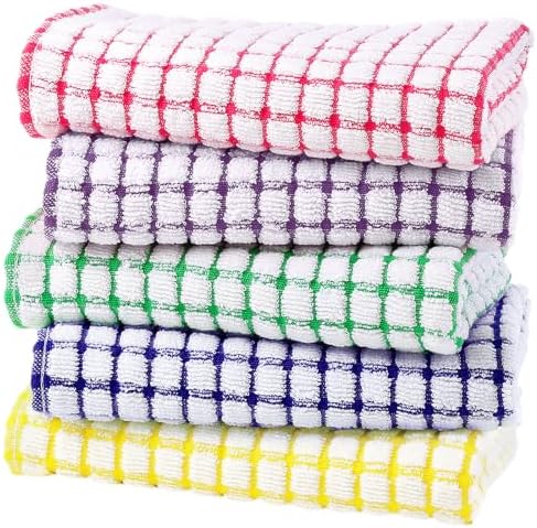 Kitinjoy Cotton 5 Pack Terry Kitchen Towels by Kitinjoy