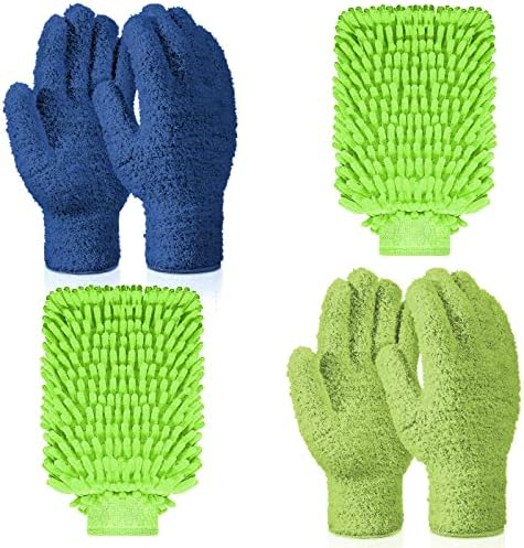 Potchen 6 Pcs Microfiber Dusting Mitt Glove by Potchen
