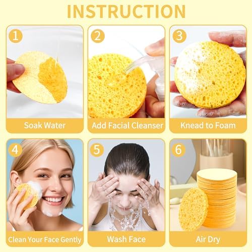 100-Count Compressed Facial Sponges - Image 4