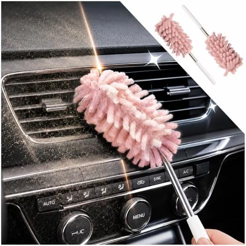 2PCS 2026 New Car Interior Duster, Soft Chenille Car Duster by Unknown