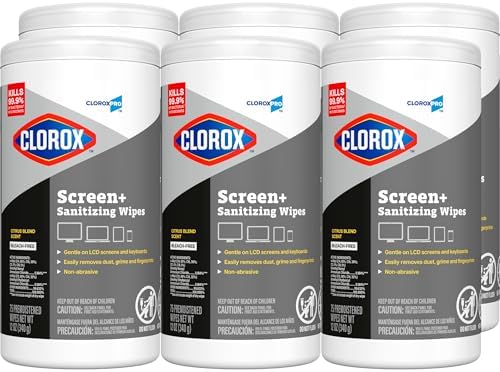 CloroxPro Clorox Screen+ Sanitizing Wipes, Disinfecting Wipes by CloroxProfessional
