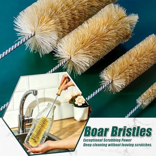 Boar Bristle Bottle Brush Set - Image 5