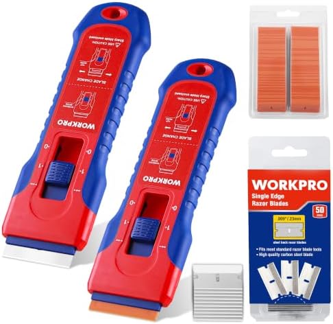 WORKPRO 2-Pack Retractable Razor Scrapers by WORKPRO