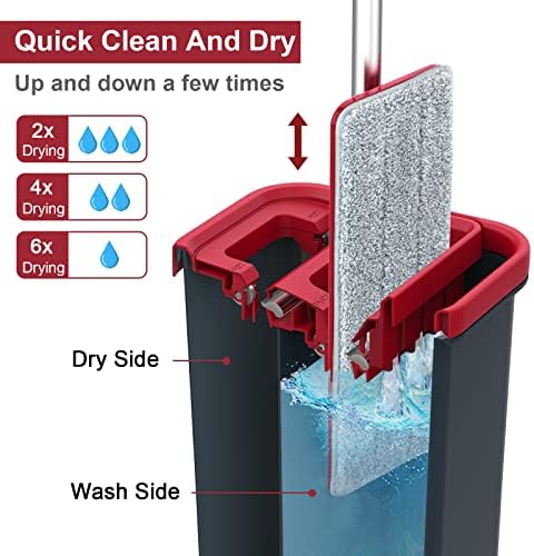 BOSHENG Hands-Free Mop and Bucket Set - Image 2