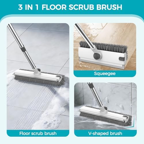 SetSail Floor Scrub Brush with 54in Adjustable Long Handle - Image 3