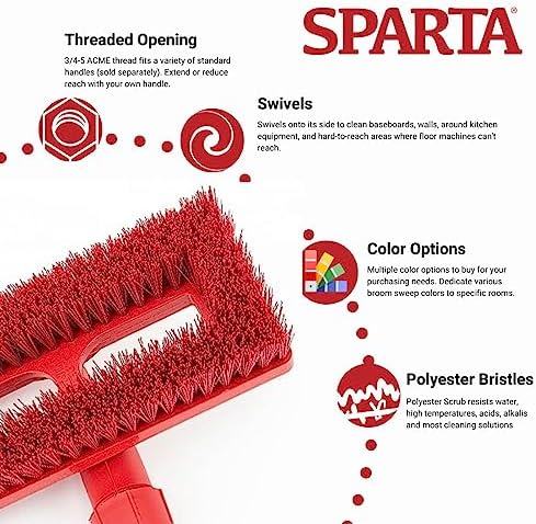 SPARTA 3638831EC05 Polyester Rectangle Scrub Brush, Floor Brush, Cleaning Brush - Image 4
