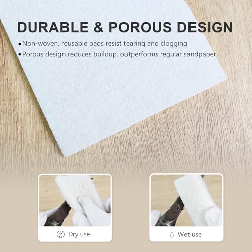 QZATTCAE 6"x9" Light Duty Scuff Pads 8 Pack - Image 3