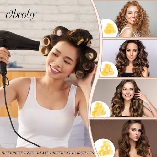 obeoby 4 Sizes Hair Rollers Curlers Set - Image 4